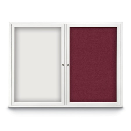 United Visual Products Corkboard, 60"x36", Amethyst/Black UV405PLUS-BLACK-AMETHY